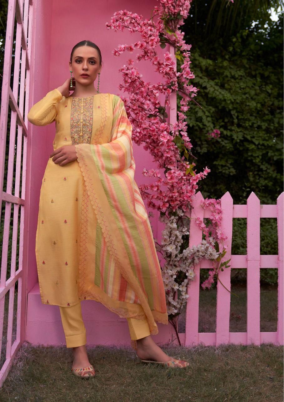 Shurooq Glorena Pant Style Dress Material Catalog Lowest Price